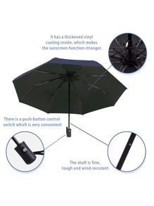 1把字母图案自动伞，现代户外旅行伞，可爱小物 - 彩色 - 查看 4