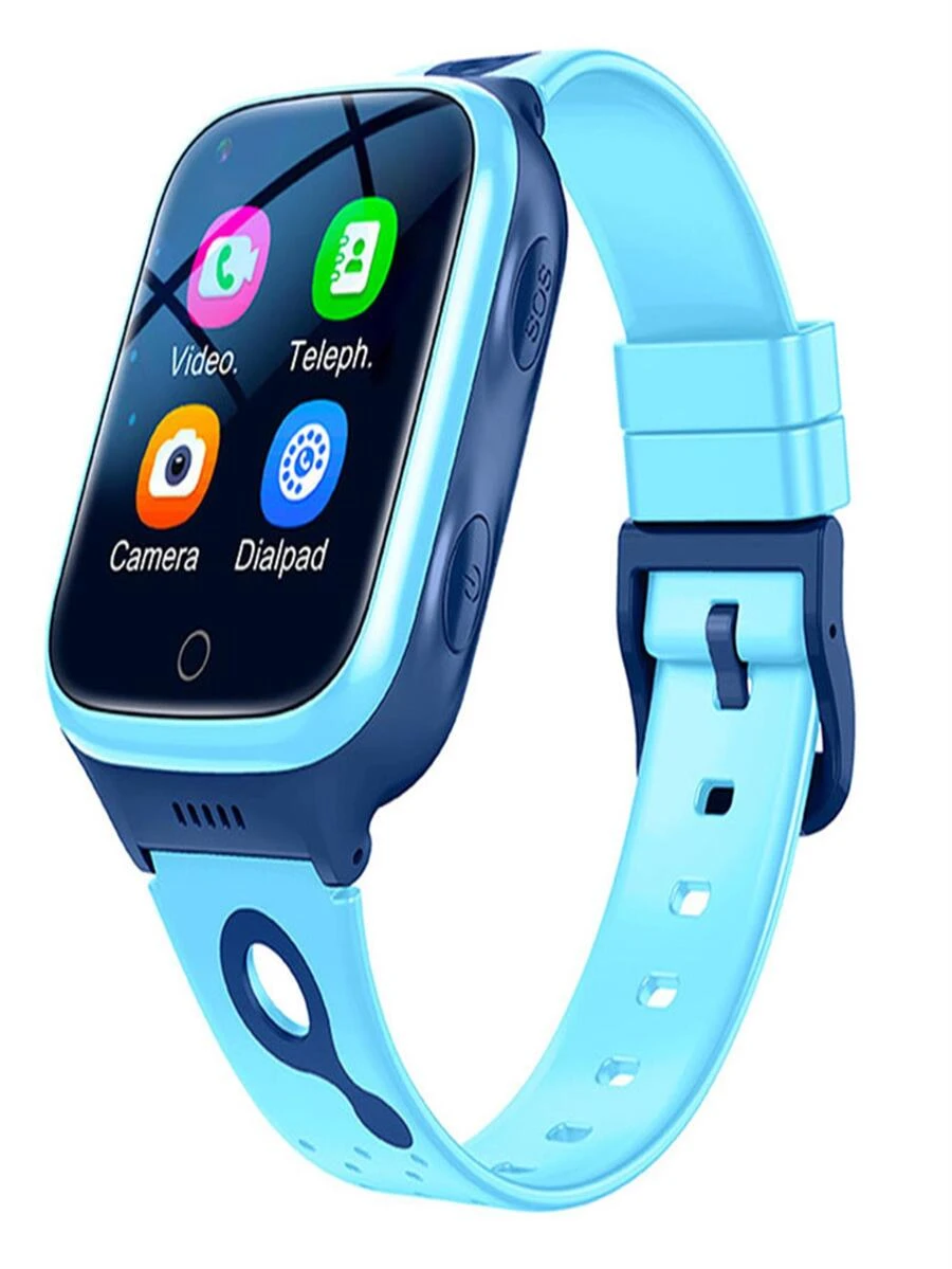 Hombres Mujer 1 pieza azul poliuretano PU con tira deportivo de podómetro recordatorios seguimiento del sueño alarma cuadrado esfera inteligente compatible con Androids iPhone - Azul - Ver 1