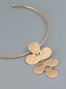 1入組時尚幾何吊墜開口頸鏈適合女士日常裝飾 - 彩色 - 查看 3