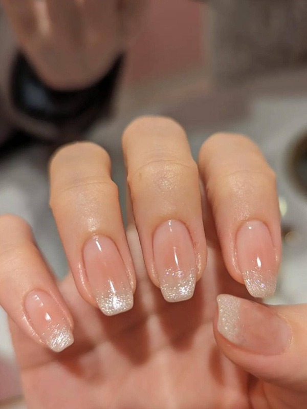 Cat Eyes Press On Nails Medium Coffin Fake Nails Glitter French Tip False Nails With Designs Glossy Full Cover Stick On Nails Acrylic Artificial Nails For Women Girls Glue On Nails 24Pcs Nail Supplies