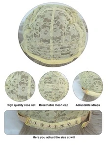 合成耐熱纖維中長銀灰色雙蓬頭假髮,甜美可愛的直髮動漫cosplay假髮帶有劉海,適用於造型萬聖節派對和1個假髮帽 - 銀色 - 查看 8