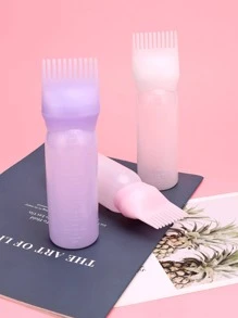 便携式染发剂涂抹瓶，3 件装塑料专业染发剂套装，适用于沙龙