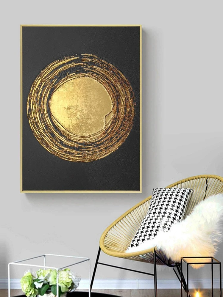 1pc Annual Ring Print Unframed Painting - Multicolor - View 2