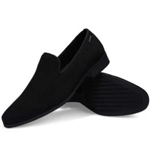 JEKO Mens Loafers Wedding Dress Shoes Slip On Driving Shoes Tuxedo Suit Shoes - 黑色 - 查看 6