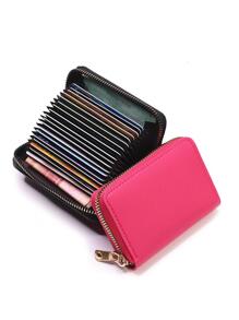 Ví đựng danh thiếp Nữ/Nam Màu đen Ngân hàng/ID/Chủ thẻ tín dụng Hộp đựng thẻ Túi xách da họa tiết cá sấu, Túi đeo vai màu chuyển sắc cổ điển, Ví cầm tay nữ hàng đầu Nhẹ Di động, Thẻ tín dụng, Chứng minh nhân dân Công nhân cổ trắng, Dành cho nữ, Dành cho phụ nữ ngày lễ, kỷ niệm, quà tặng sinh nhật, phụ kiện, quà tặng cho giáo viên - Màu Hồng Tươi - Xem 2