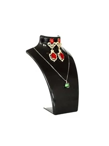 1 pièce Tour à bijoux en plastique, support de présentation de colliers de conception de figure moderne pour la maison et la rentrée scolaire