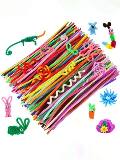 40入組/套滌綸毛氈DIY工藝品，簡單混色DIY工藝品材料包