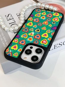 Heart Pattern Anti-fall Phone Case - Green - View 4