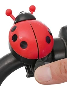 折叠瓢虫自行车铃、自行车喇叭、趣味自行车配件 - 紅色 - 查看 8