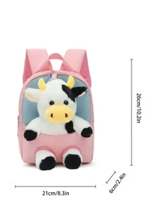 Niños Mochila con dibujos animados con diseño de vaca dulce - Multicolor - Ver 7