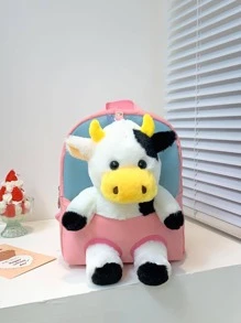 Niños Mochila con dibujos animados con diseño de vaca dulce - Multicolor - Ver 1