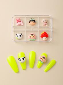 1 kotak Kartun Desain Dekorasi Nail Art - MultiWarna - View 3