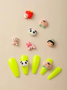 1 kotak Kartun Desain Dekorasi Nail Art - MultiWarna - View 5