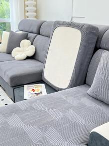 1 Đơn Giản Hiện Đại Dạ Nỉ Nhung Đa Năng Thun Sofa Đệm Thích Hợp Cho Ghế Sofa Hình Chữ L Và 1-4 Chỗ Ngồi - Màu Xám nhạt - Xem 1