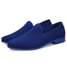 JEKO Mens Loafers Wedding Dress Shoes Slip On Driving Shoes Tuxedo Suit Shoes - 藍色 - 查看 7