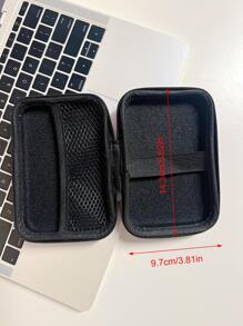 Túi lưu trữ cáp dữ liệu trang trí trái tim - Màu tím - Xem 2