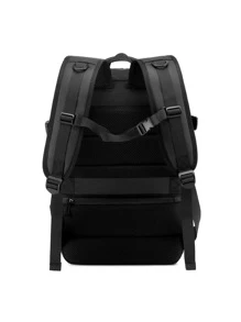 Floless 40L Expandable Travel Backpack, Large Capacity Business Travel Bag With USB Charging Port And Anti-Theft Pocket, 17" Waterproof Laptop Backpack, Christmas/Valentine's Day/Camping/Gym/Beach Bag, Notebook Sleeve, Vacation Bag, Black