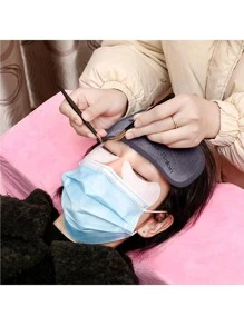 HMQ beauty 1pc Soft & Reusable Eyelash Extension Headband With Eyelashes Tape And Patches - Light Grey - View 3