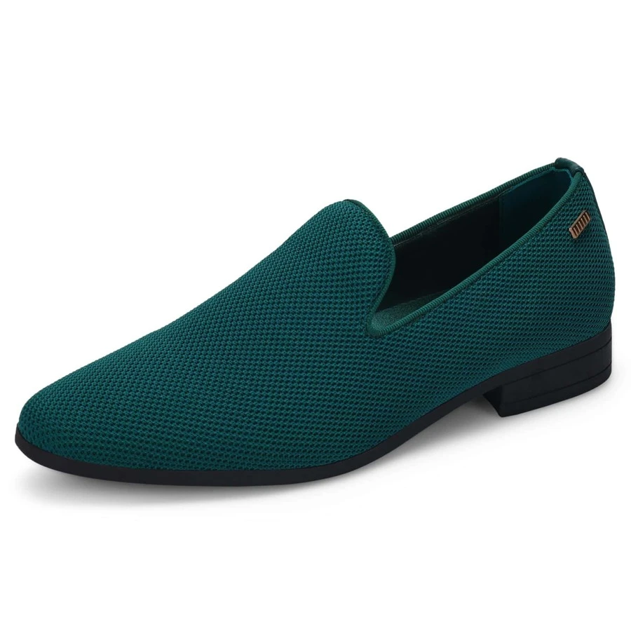 JEKO Mens Loafers Wedding Dress Shoes Slip On Driving Shoes Tuxedo Suit Shoes - 綠色 - 查看 1