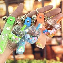 1pc Cute Water Bottle Shaped Bell Decoration Fashionable Cartoon Keychain For Everyday Use - Multicolor - View 3