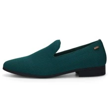 JEKO Mens Loafers Wedding Dress Shoes Slip On Driving Shoes Tuxedo Suit Shoes - 綠色 - 查看 2