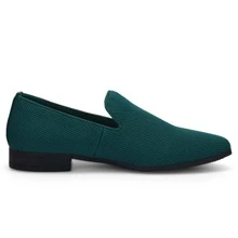 JEKO Mens Loafers Wedding Dress Shoes Slip On Driving Shoes Tuxedo Suit Shoes - 綠色 - 查看 4