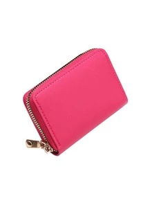 Ví đựng danh thiếp Nữ/Nam Màu đen Ngân hàng/ID/Chủ thẻ tín dụng Hộp đựng thẻ Túi xách da họa tiết cá sấu, Túi đeo vai màu chuyển sắc cổ điển, Ví cầm tay nữ hàng đầu Nhẹ Di động, Thẻ tín dụng, Chứng minh nhân dân Công nhân cổ trắng, Dành cho nữ, Dành cho phụ nữ ngày lễ, kỷ niệm, quà tặng sinh nhật, phụ kiện, quà tặng cho giáo viên - Màu Hồng Tươi - Xem 3