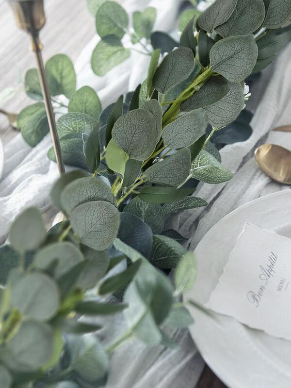 2 Packs 6.5ft Artificial Eucalyptus Garland with Willow Vines,Spring