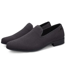 JEKO Mens Loafers Wedding Dress Shoes Slip On Driving Shoes Tuxedo Suit Shoes - 灰色 - 查看 7