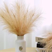7 piezas artificial caqui poliéster romántico junco para casa adorno - Caqui - Ver 3