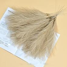 7 piezas artificial caqui poliéster romántico junco para casa adorno - Caqui - Ver 2