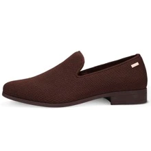 JEKO Mens Loafers Wedding Dress Shoes Slip On Driving Shoes Tuxedo Suit Shoes - 棕色 - 查看 2