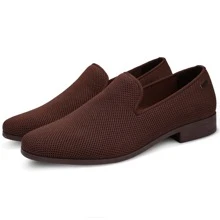 JEKO Mens Loafers Wedding Dress Shoes Slip On Driving Shoes Tuxedo Suit Shoes - 棕色 - 查看 6