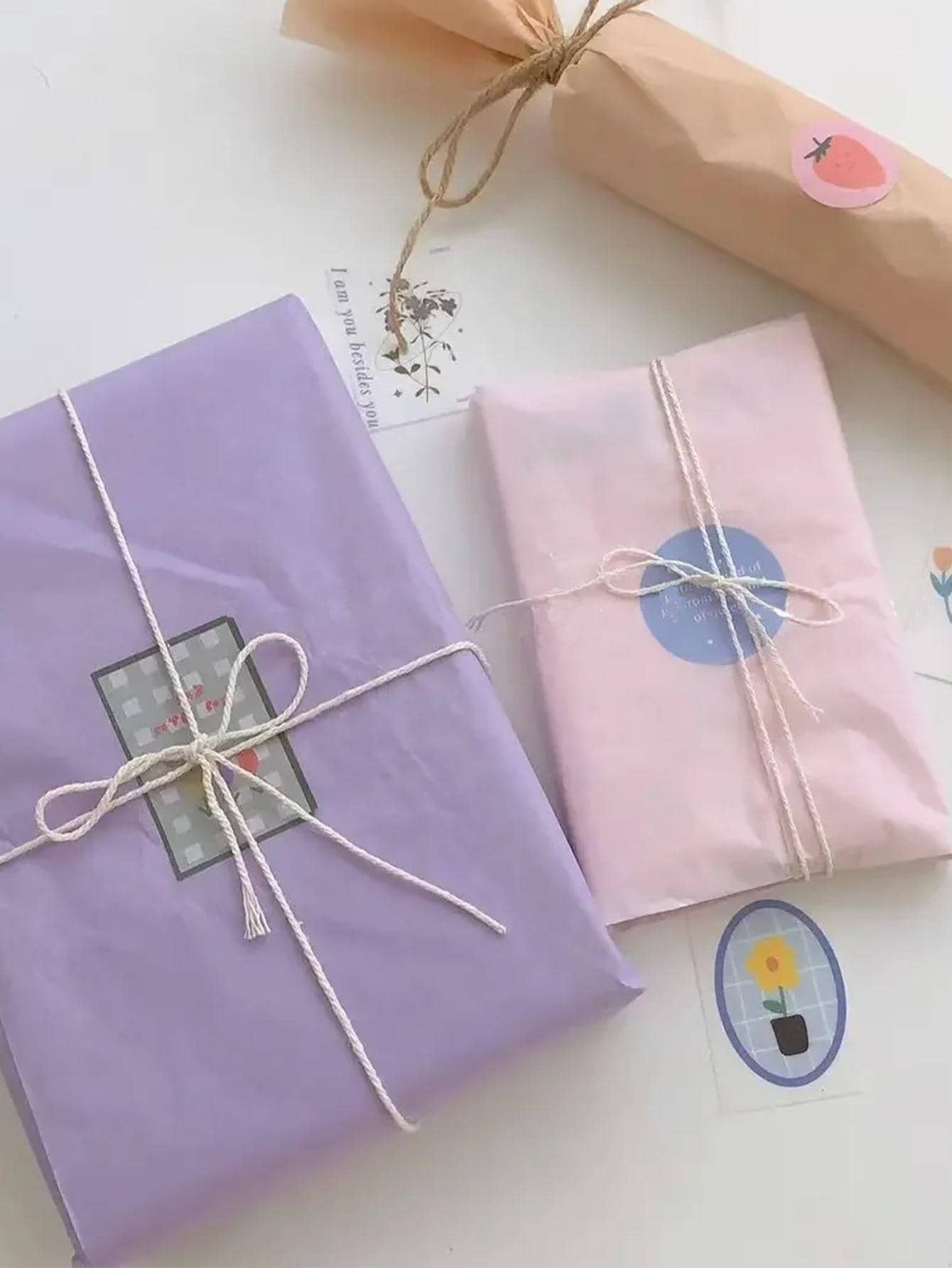 Papel de regalo - Rosa - Ver 1