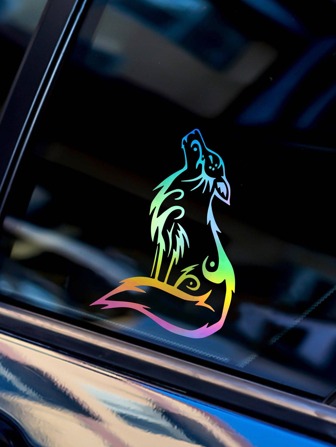 1pc Wolf Design PVC Waterproof Car Sticker