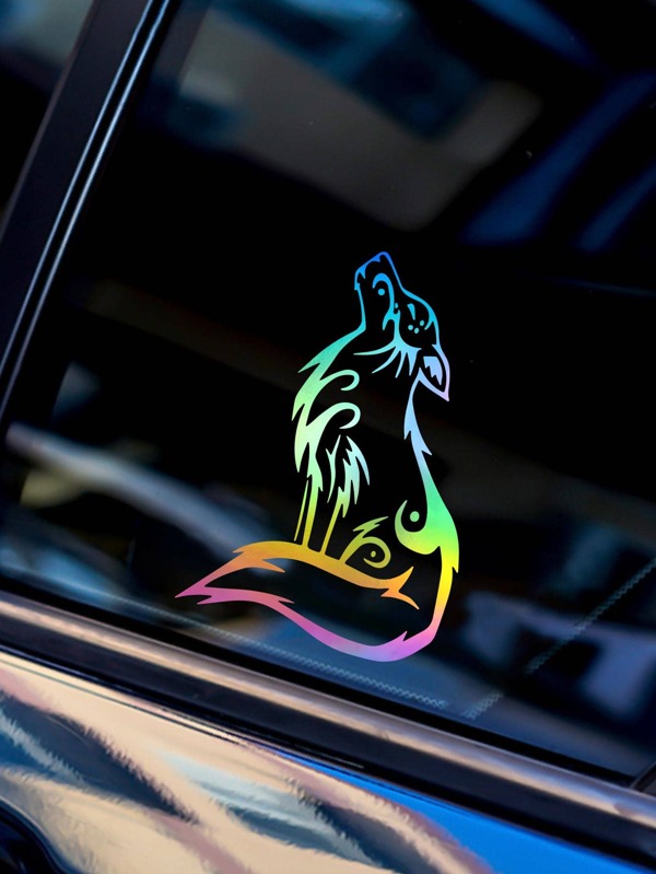 1pc Wolf Design PVC Waterproof Car Sticker