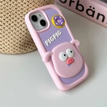 Vỏ điện thoại họa tiết lợn hoạt hình - Nhiều màu - Xem 4