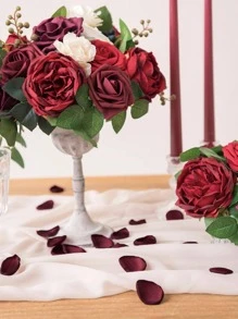 50 cánh hoa nhân tạo - Màu Đỏ Sâu - Xem 3