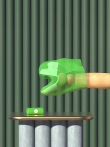 1入組寵物垃圾袋分配器，綠色青蛙形狀寵物垃圾袋分配器，適用於貓狗清潔用