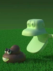 1入組寵物垃圾袋分配器，綠色青蛙形狀寵物垃圾袋分配器，適用於貓狗清潔用