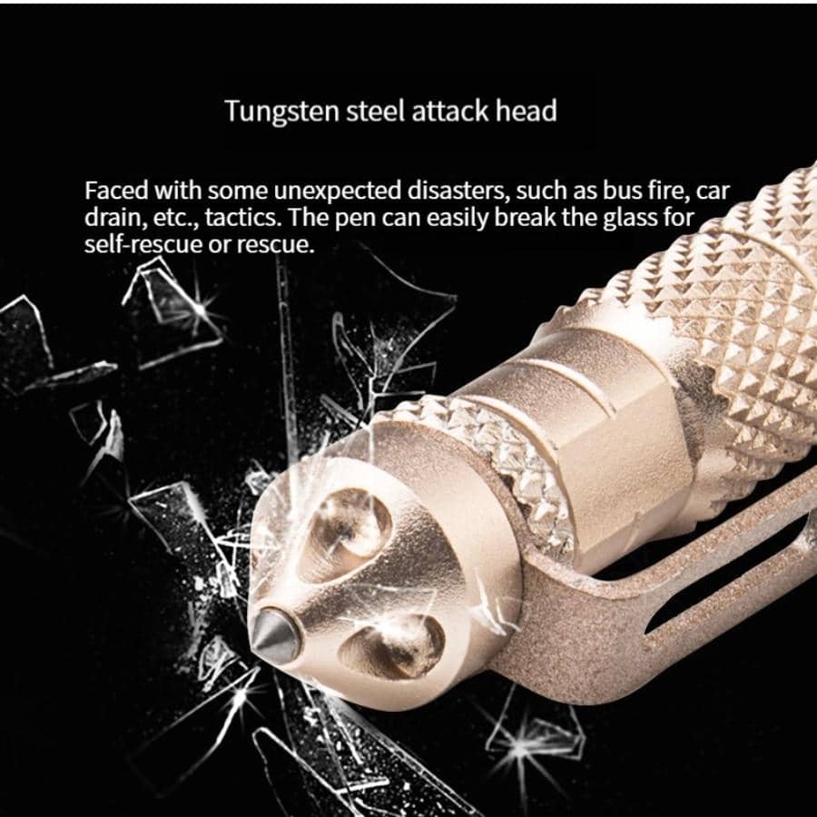 1 件装自卫武器生存笔可书写可破碎窗户个性化钨钢合金安全破玻璃工具自卫 Edc 棍棒 - 彩色 - 查看 1