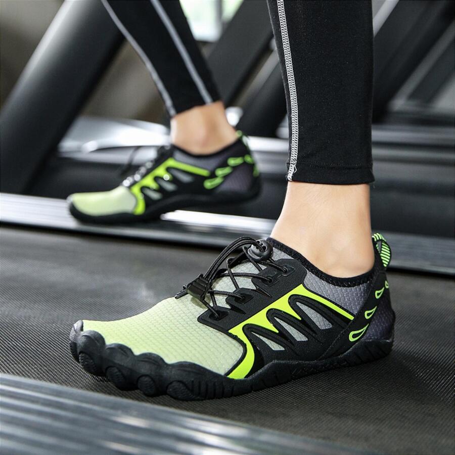 男士戶外輕便水上運動鞋速乾水上運動鞋連襪一腳蹬游泳鞋溯河鞋沙灘鞋 - 綠色 - 查看 1