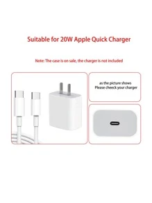 5入組充電頭保護&1.4米鐳射螺旋數據線保護頭套裝適用於iphone - 玫紅色 - 查看 3