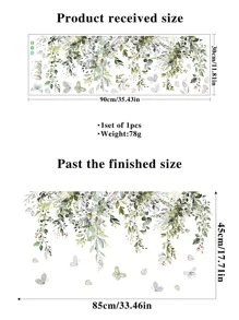 1 miếng dán tường họa tiết lá, miếng dán tường trang trí bằng PVC nhiều màu sắc tự dính dùng để trang trí nhà cửa, miếng dán, decal dán tường, decal vinyl dùng để trang trí nhà cửa, vật dụng trang trí mùa xuân làm mới ngôi nhà của bạn, miếng dán trang trí lễ hội quà tặng sinh nhật tốt nghiệp - Nhiều màu - Xem 3