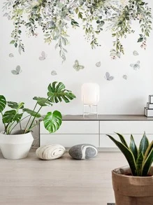 1 miếng dán tường họa tiết lá, miếng dán tường trang trí bằng PVC nhiều màu sắc tự dính dùng để trang trí nhà cửa, miếng dán, decal dán tường, decal vinyl dùng để trang trí nhà cửa, vật dụng trang trí mùa xuân làm mới ngôi nhà của bạn, miếng dán trang trí lễ hội quà tặng sinh nhật tốt nghiệp - Nhiều màu - Xem 5