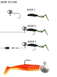 垂釣10入組2.5g3G4G7g迷你雞蛋造型魚鉤掛鉤大海搖滾垂釣外漏頭帶刺鉤適用於柔軟的蟲釣魚鉤釣魚工具 - 銀色 - 查看 2