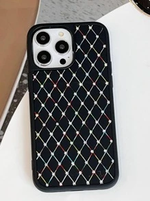 水鑽裝飾防摔手機外殼 - 黑色 - 查看 1