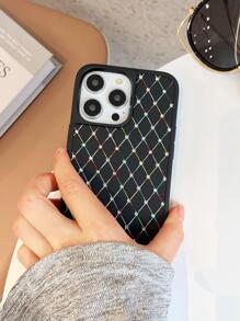 水鑽裝飾防摔手機外殼 - 黑色 - 查看 6