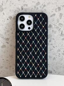 水鑽裝飾防摔手機外殼 - 黑色 - 查看 4