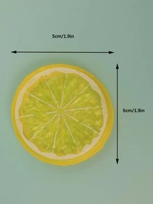 10pcs Lemon Shaped Decoration Craft, Yellow PVC Creative Home Ornament For Home Decor - Yellow - View 4